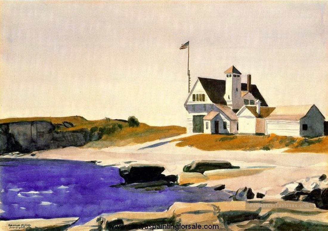 Garde côtière Station 2 Edward Hopper Peintures à l'huile